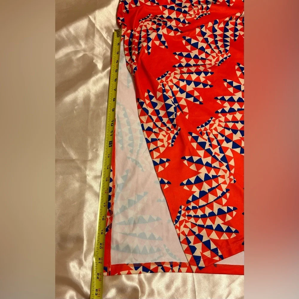 Adidas Red Geometric Maxi Dress - Picture 4 of 8